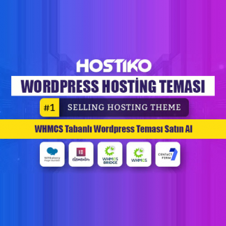 hostiko wordpress hosting teması whmcs satın al