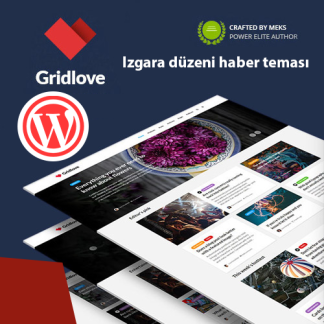 gridlove ızgara düzeni wordpress haber teması satın al