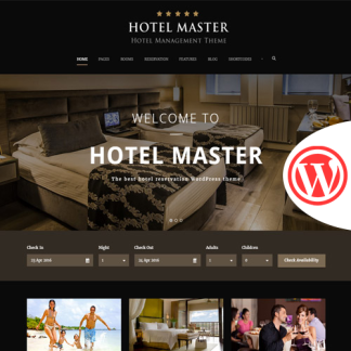 hotel master wordpress otel rezervasyon teması satın al