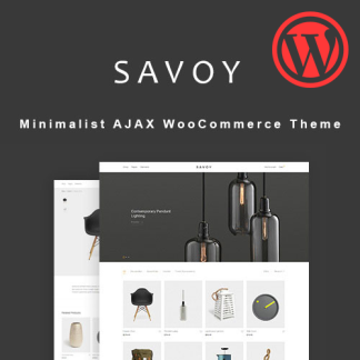 savoy minimalist ajax wordpress teması satın al