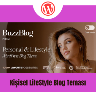 buzzblog kişisel lifestyle blog teması satın al