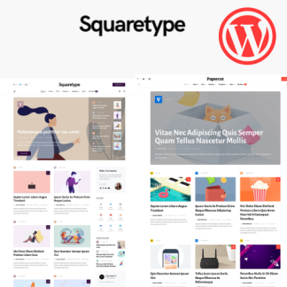 squaretype modern wordpress blog teması satın al