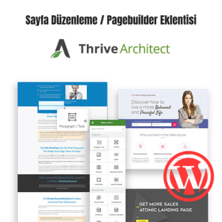 thrive architect page builder eklentisi satın al