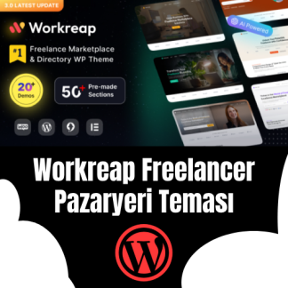 workreap freelancer pazaryeri teması satın al