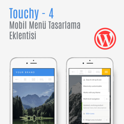 touchy wordpress mobil menü tasarlama eklentisi